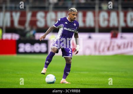 Dodo dell'ACF Fiorentina in azione durante la partita di serie A tra l'AC Milan e l'ACF Fiorentina. Foto Stock