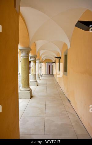 All'interno del castello OB Ellwangen a Baden-Württemberg, Germania Foto Stock