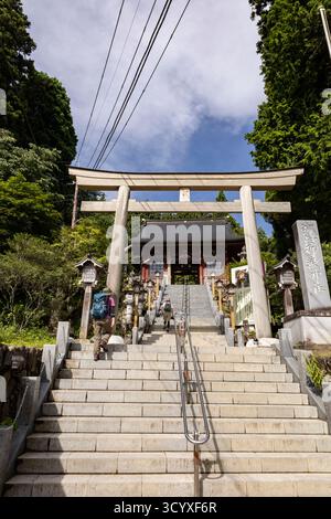 Mitake jinja (santuario), Musashi Mitake jinja, culto della montagna, monte Mitake, città Ome, Tokyo, Giappone, Asia orientale, Asia Foto Stock