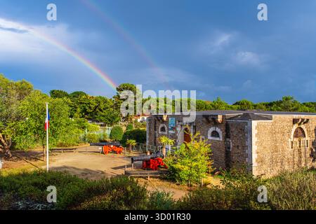 Francia, Loira-Atlantica, Saint-Brevin-les-Pins, Pointe de Mindin fortificata da Vauban nel 1696, il forte ospita il Museo della Marina dal 1983 Foto Stock