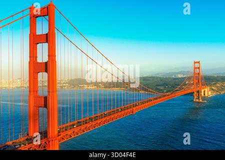 Vista del Golden Gate Bridge di San Francisco, California, Stati Uniti d'America Foto Stock