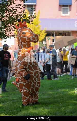 No Kings Rally, Mount Vernon OH Foto Stock