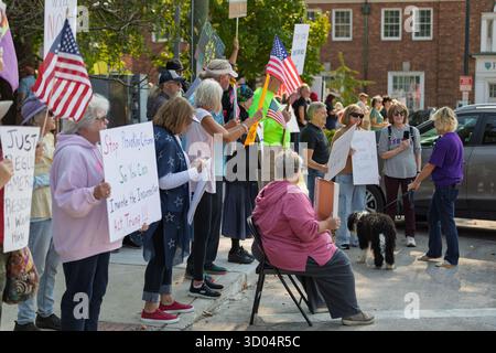 No Kings Rally, Mount Vernon OH Foto Stock
