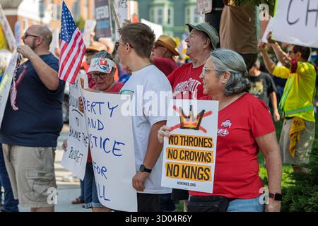 No Kings Rally, Mount Vernon OH Foto Stock