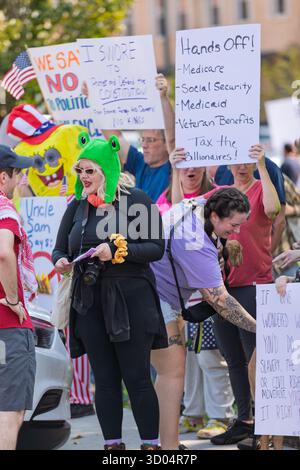 No Kings Rally, Mount Vernon OH Foto Stock