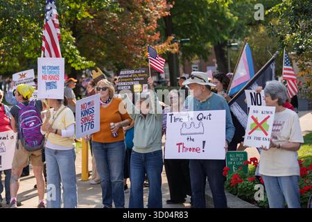 No Kings Rally, Mount Vernon OH Foto Stock
