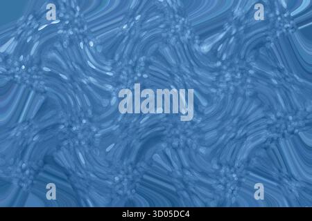 Sfondo blu astratto con rotelline fluide e texture di luce soffusa per design e sfondi Foto Stock