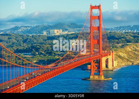Golden Gate Bridge di San Francisco, California, Stati Uniti d'America Foto Stock