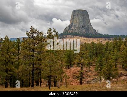 Devils Tower National Monument, Wyoming Foto Stock