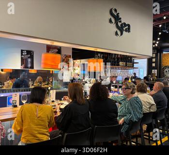 Si Sea, tapas bar di pesce, Adelaide Central Markets, Australia meridionale. No MR o PR Foto Stock