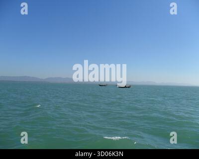 Costa del Myanmar nella baia del Bengala - spiagge tranquille e bellezza naturale lungo il mare tropicale Foto Stock