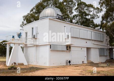 Australia Telescope Compact Array (ATCA), presso il Paul Wild Observatory, vicino a Narrabri, nuovo Galles del Sud, Australia Foto Stock