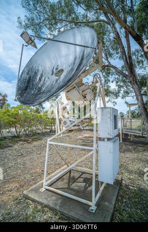 Australia Telescope Compact Array (ATCA), presso il Paul Wild Observatory, vicino a Narrabri, nuovo Galles del Sud, Australia Foto Stock