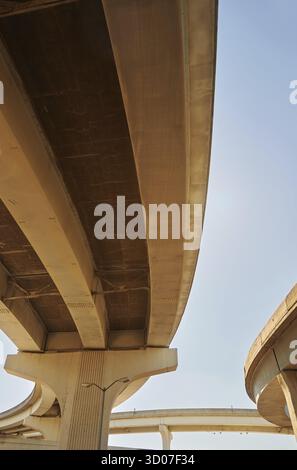 Urban Raised Road a Los Angeles Foto Stock