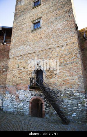 Quartiere del vecchio castello di Lubart a Lutsk, Ucraina Foto Stock
