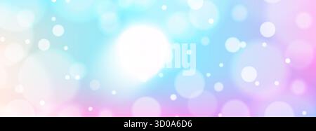 Sfondo bokeh astratto con unicorno moderno e scintillio artistico Illustrazione Vettoriale