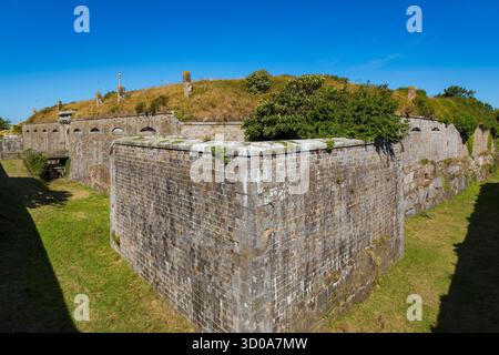 Francia, manche, Granville, isole Chausey, Grand Island, forte Foto Stock