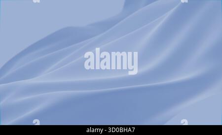 Astratto tenerezza blu seta sfondo di lusso onda panno satinato colore pastello tessuto. Trattamento di lusso spruzzi d'onda liquida, texture fluida ondulata Foto Stock