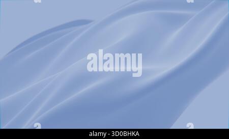 Astratto tenerezza blu seta sfondo di lusso onda panno satinato colore pastello tessuto. Trattamento di lusso spruzzi d'onda liquida, texture fluida ondulata Foto Stock