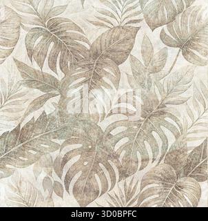 Piastrelle colorate in ceramica e decorazioni murali. Motivo in patchwork damascato astratto con ornamenti geometrici e floreali Foto Stock