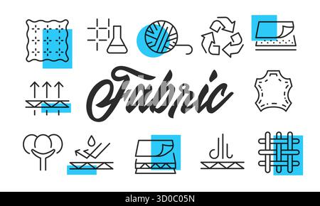 Poster in tessuto. Illustrazione vettoriale Illustrazione Vettoriale