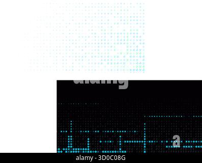 Settore medicale dell'innovazione nel campo della tecnologia medica. Griglia di dati incrociata per dashboard di diagnostica, report biotecnologici, farmaceutica, telemedicina. Tecnologia sanitaria Illustrazione Vettoriale
