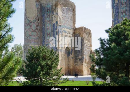 I resti del Palazzo Ak-Saray a Shahrisabz, Uzbekistan Foto Stock