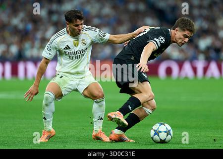 Madrid, Spagna. 22 ottobre 2025. Durante la partita di UEFA Champions League tra il Real Madrid CF e la Juventus FC allo stadio Santiago Bernabeu, il 22 ottobre 2025. - 22/10/2025 - Spagna/Madrid/Madrid - LGM/le Pictorium credito: LE PICTORIUM/Alamy Live News Foto Stock