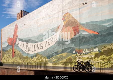 Staunton, Virginia, fine settimana in autunno Foto Stock
