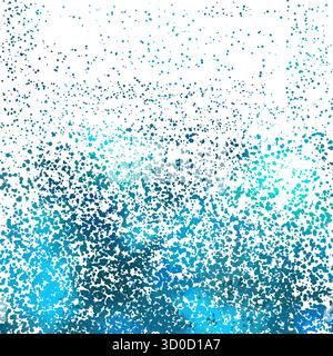 Struttura moderna con neve blu. Ripetizione astratta. disegno a mano. Non ai, illustrazione vettoriale Illustrazione Vettoriale