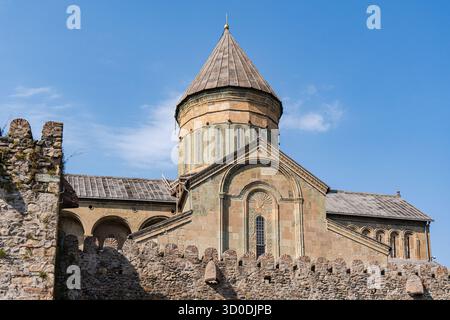 Cattedrale medievale di Stvetitskhoveli nell'antica capitale della Georgia Foto Stock