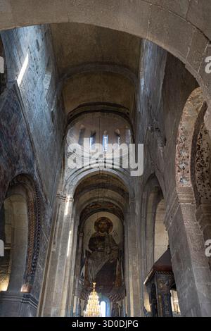 Cattedrale medievale di Stvetitskhoveli nell'antica capitale della Georgia Foto Stock