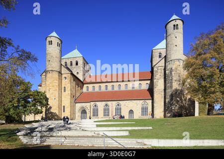 Michaelis o St. Michaelis, chiesa ottoniana in stile pre-romanico o primo romanico, sito patrimonio dell'umanità dell'UNESCO, Hildesheim, bassa Sassonia, Foto Stock