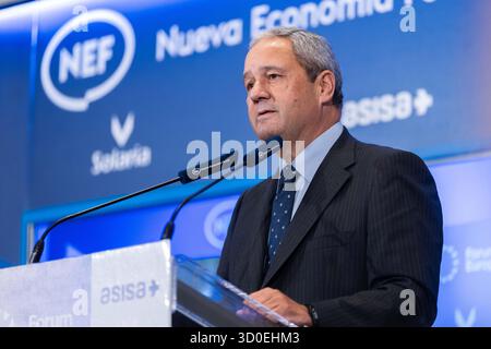Madrid, Madrid, Spagna. 23 ottobre 2025. L'ex presidente del Deportivo la CoruÃ±a, CONSTANTINO FERNANDEZ PICO. (Credit Image: © Ignacio Lopez Isasmendi/ZUMA Press Wire) SOLO PER USO EDITORIALE! Non per USO commerciale! Foto Stock