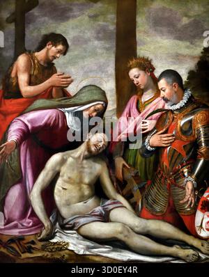 ( La deposizione si riferisce alla storia del Vangelo, Giuseppe e Nicodemo con il permesso di Ponzio Pilato, fecero cadere il corpo di Cristo dalla croce, poi lo unirono con fragranze e lo posero in una nuova tomba ) Foto Stock