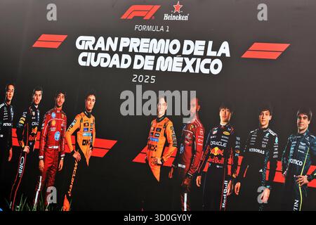 Città del Messico, Messico. 23 ottobre 2025. Atmosfera del circuito. 23.10.2025. Formula 1 World Championship, Rd 20, Mexican Grand Prix, città del Messico, Messico, giornata di preparazione. Crediti: James Moy/Alamy Live News Foto Stock