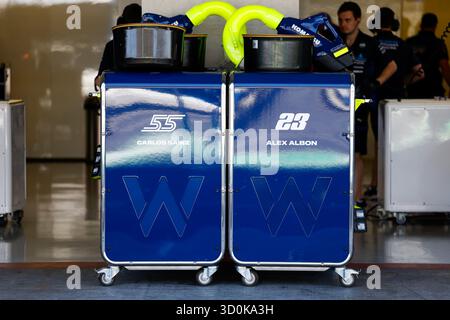 Città del Messico, Mexique. 23 ottobre 2025. Williams Racing dettaglio durante il Gran Premio di città del Messico 2025 di Formula 1, 20° round del Campionato del mondo di Formula 1 2025 FIA dal 24 al 26 ottobre 2025 sull'autodromo Hermanos Rodriguez, a città del Messico, Messico - foto Javier Jimenez/DPPI Credit: DPPI Media/Alamy Live News Foto Stock