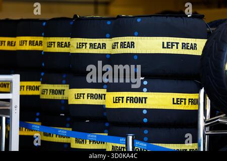 Città del Messico, Mexique. 23 ottobre 2025. Illustrazione pneumatici durante il Gran Premio di Formula 1 di città del Messico 2025, 20° round del Campionato del mondo di Formula 1 2025 FIA dal 24 al 26 ottobre 2025 sull'autodromo Hermanos Rodriguez, a città del Messico, Messico - foto Javier Jimenez/DPPI credito: DPPI Media/Alamy Live News Foto Stock