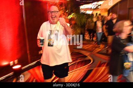 Nassau, Bahamas. 23 ottobre 2025. Atmosfera durante il torneo mondiale di slot machine myVIP 2025 all'Atlantis Paradise Island Bahamas il 22 ottobre 2025 a Nassau, Bahamas. Foto: Casey Flanigan/imageSPACE per playSTUDIOS, INC Credito: Imagespace/Alamy Live News Foto Stock