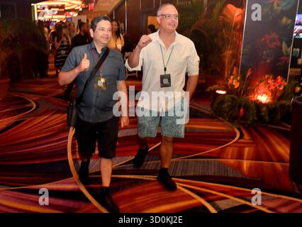 Nassau, Bahamas. 23 ottobre 2025. Atmosfera durante il torneo mondiale di slot machine myVIP 2025 all'Atlantis Paradise Island Bahamas il 22 ottobre 2025 a Nassau, Bahamas. Foto: Casey Flanigan/imageSPACE per playSTUDIOS, INC Credito: Imagespace/Alamy Live News Foto Stock