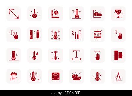 Pacchetto essenziale di icone vettoriali ottimizzate a 24 pixel per la scalabilità in formato riempito, dimensionate a 64 x 64 per prestazioni e scalabilità ottimali. Illustrazione Vettoriale