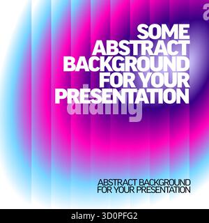 Un sorprendente sfondo astratto con un design sfumato caratterizzato da colori vivaci come il rosa neon, il viola e il blu. Questo sfondo colorato e a righe è Illustrazione Vettoriale