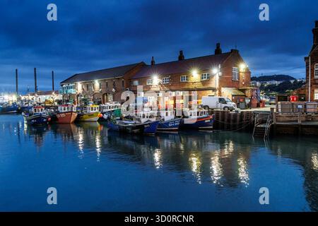 Harbour, Scarborough, Yorkshire, Inghilterra, Regno Unito Foto Stock