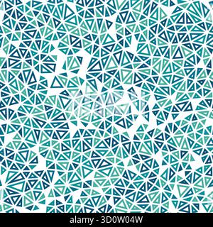 Sfondo triangoli minimalistici. Piccoli triangoli. Stile a più colori. Sagome geometriche delineate. Modello ripetibile. Illustrazione Vettoriale