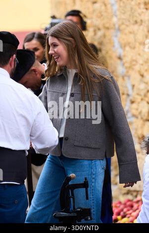 Valdesoto, Spagna. 25 ottobre 2025. Principessa Sofia visita 2025 esemplari Valdesoto durante Princess of Asturias Awards 2025 il 25 ottobre 2025 a Valdesoto, Spagna credito: MPG/Alamy Live News Foto Stock