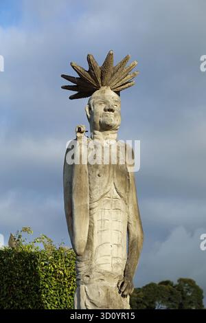 Zona doganale etnica del Parco Nazionale di Malabo nella Guinea Equatoriale Foto Stock