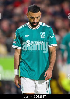 Londra, Regno Unito. 25 ottobre 2025. Londra, Regno Unito. 25 ottobre 2025. Brentford V Liverpool - Premier League - GTech Community Stadium - Londra. Mo Salah di Liverpool. Crediti immagine: Mark Pain / Alamy Live News Foto Stock