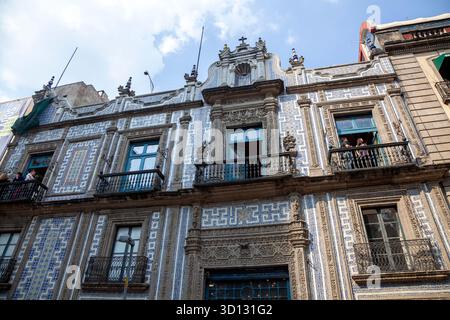 Casa del Azulejos, ristorante Sanborns a città del Messico, messico Foto Stock