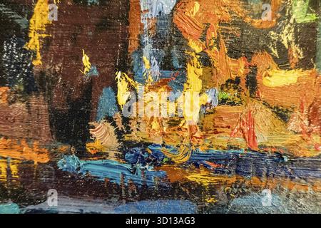 Sfondo a trama di pittura a olio con buoni dettagli Foto Stock