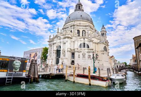 Basilica di Santa Maria della salute, Canal grande, Venezia, Venezia, Veneto, Italia, Europa Foto Stock
